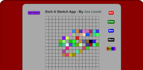 Etch-a-sketch game